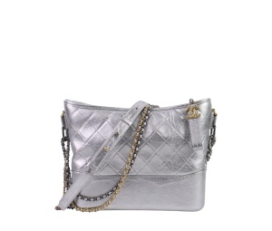 Buy Chanel Gabrielle Medium Hobo Bag Silver Metallic at Sasom – Authentic and Ready to Ship
