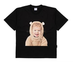 Acmé De La Vie Baby Face Bear Doll Short Sleeve T-Shirt Black