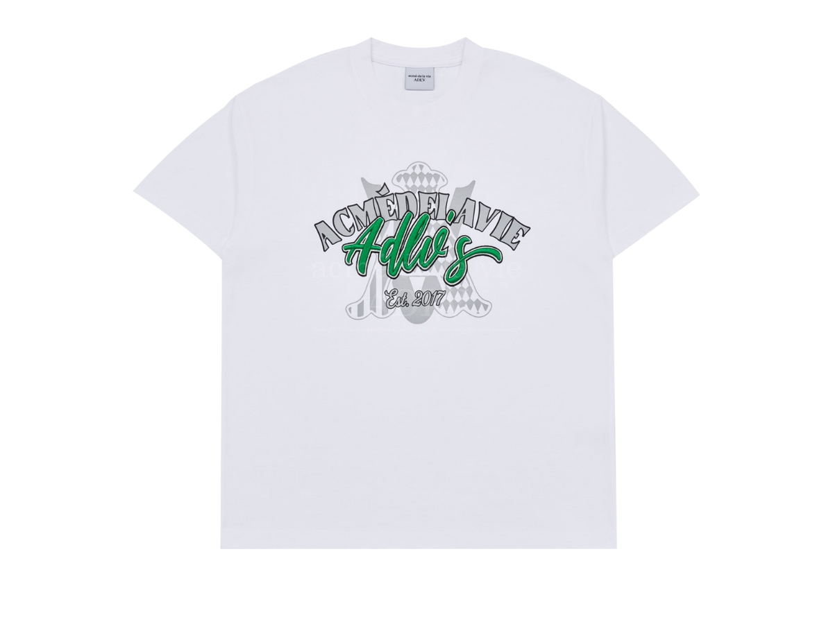 関税込★ACME DE LA VIE★EMBOSSING EMBROIDERY SHORT T-SHIRT MUSINSA | acmé de la vie EMBOSSING SCRIPT LOGO SHORT SLEEVE
