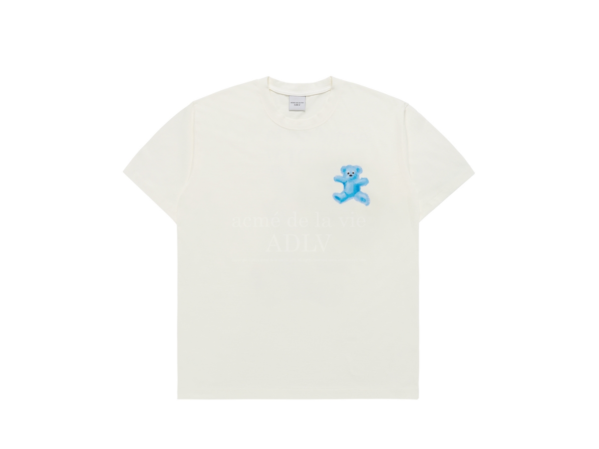 Tシャツ・カットソー ACME DE LA VIE CRAYON THREE BEAR ARTWORK SHORT SLEEV 4BUK062 24SS] CRAYON THREE BEAR ARTWORK SHORT SLEEVE T-SHIRT BLACK