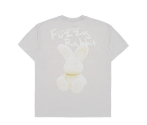 Buy acmé de la vie Doodle Fuzzy Rabbit Short Sleeve T-shirt Grey at Sasom – Authentic and Ready to Ship