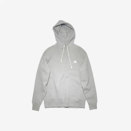 Buy Acne Studios Fennis Face Hooded Sweatshirt Light Grey Melange at Sasom – Authentic and Ready to Ship
