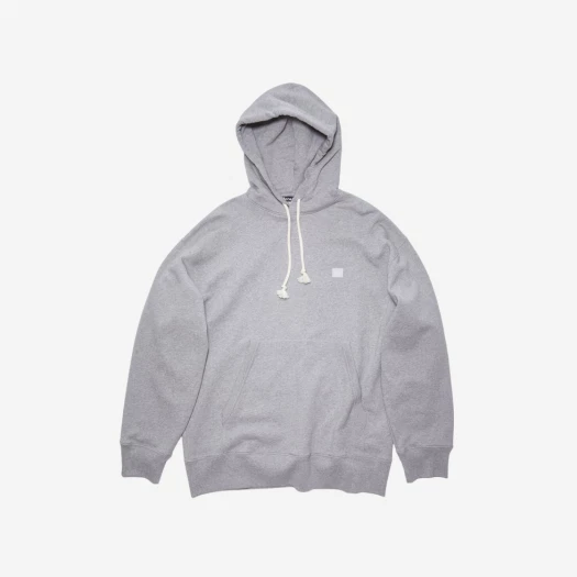 SASOM apparel Acne Studios Hooded Sweatshirt Light Grey Melange Check the latest price now