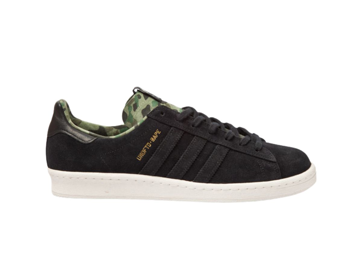 สนีกเกอร์ Adidas Campus 80s Undefeated X Bape Black Sasom 3463