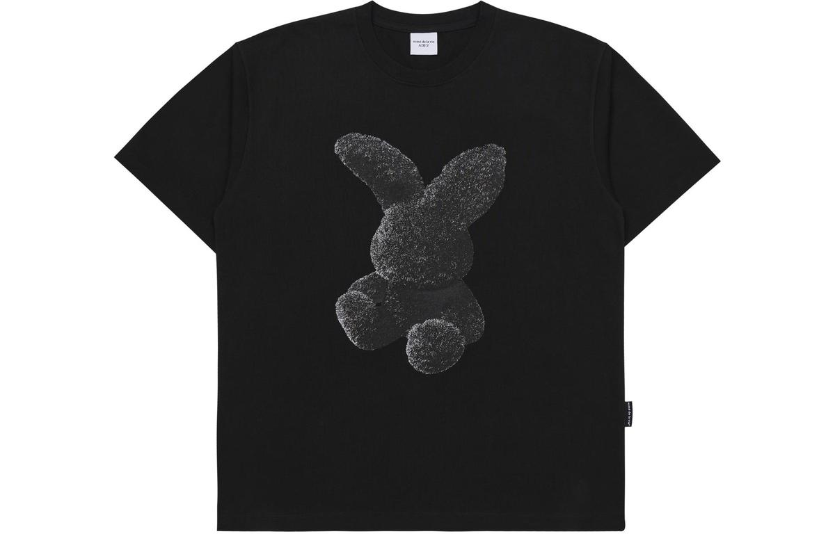 acmé de la vie Fuzzy Rabbit Short Sleeve T-Shirt Black