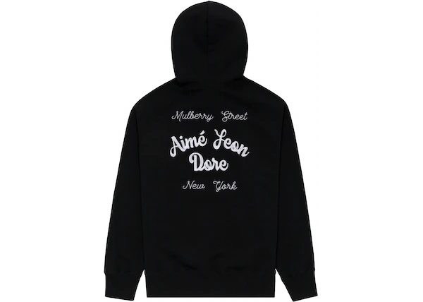 Aime Leon Dore Chain Stitch Hoodie Black