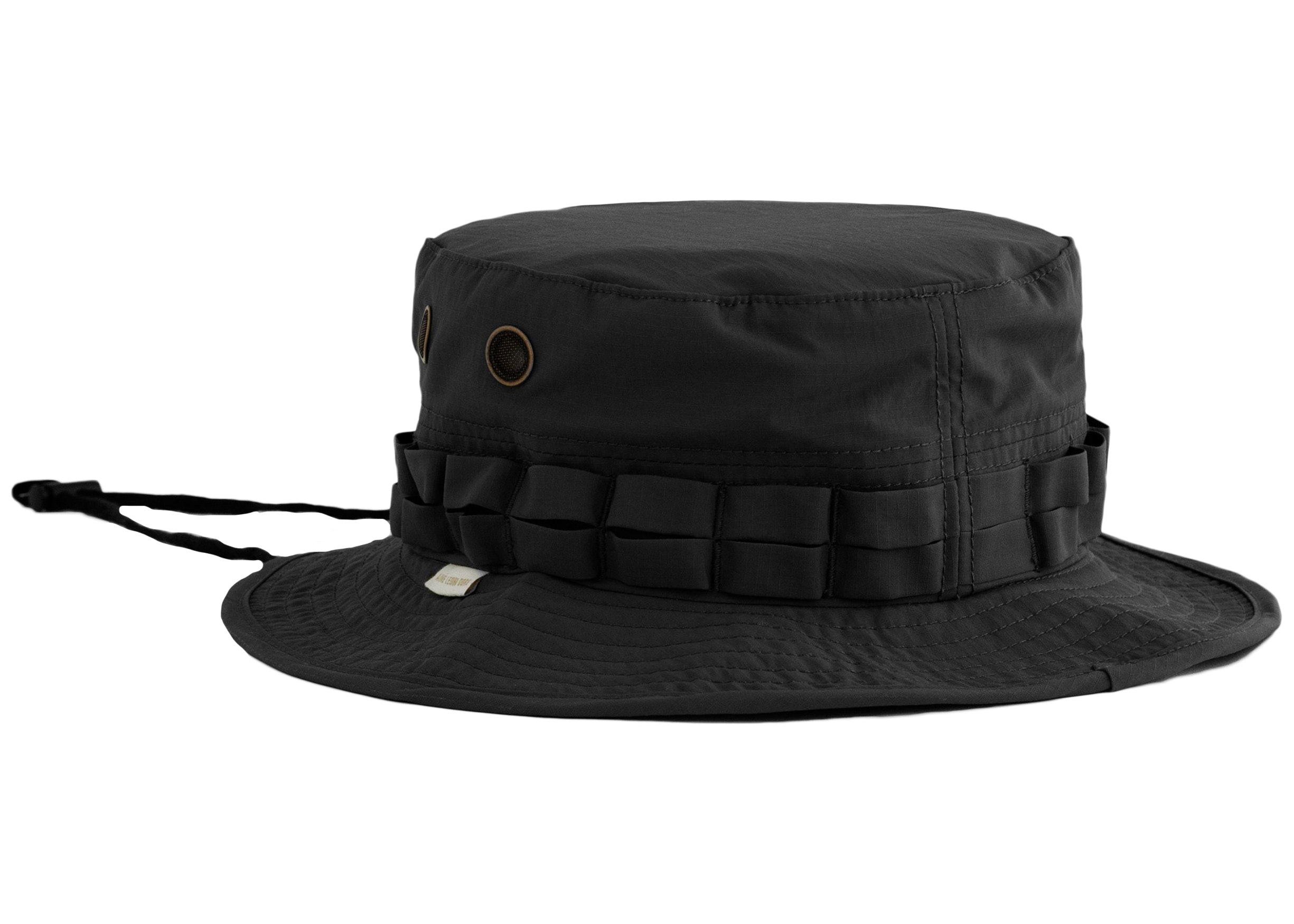 Aime Leon Dore Ripstop Nylon Bucket Hat Black