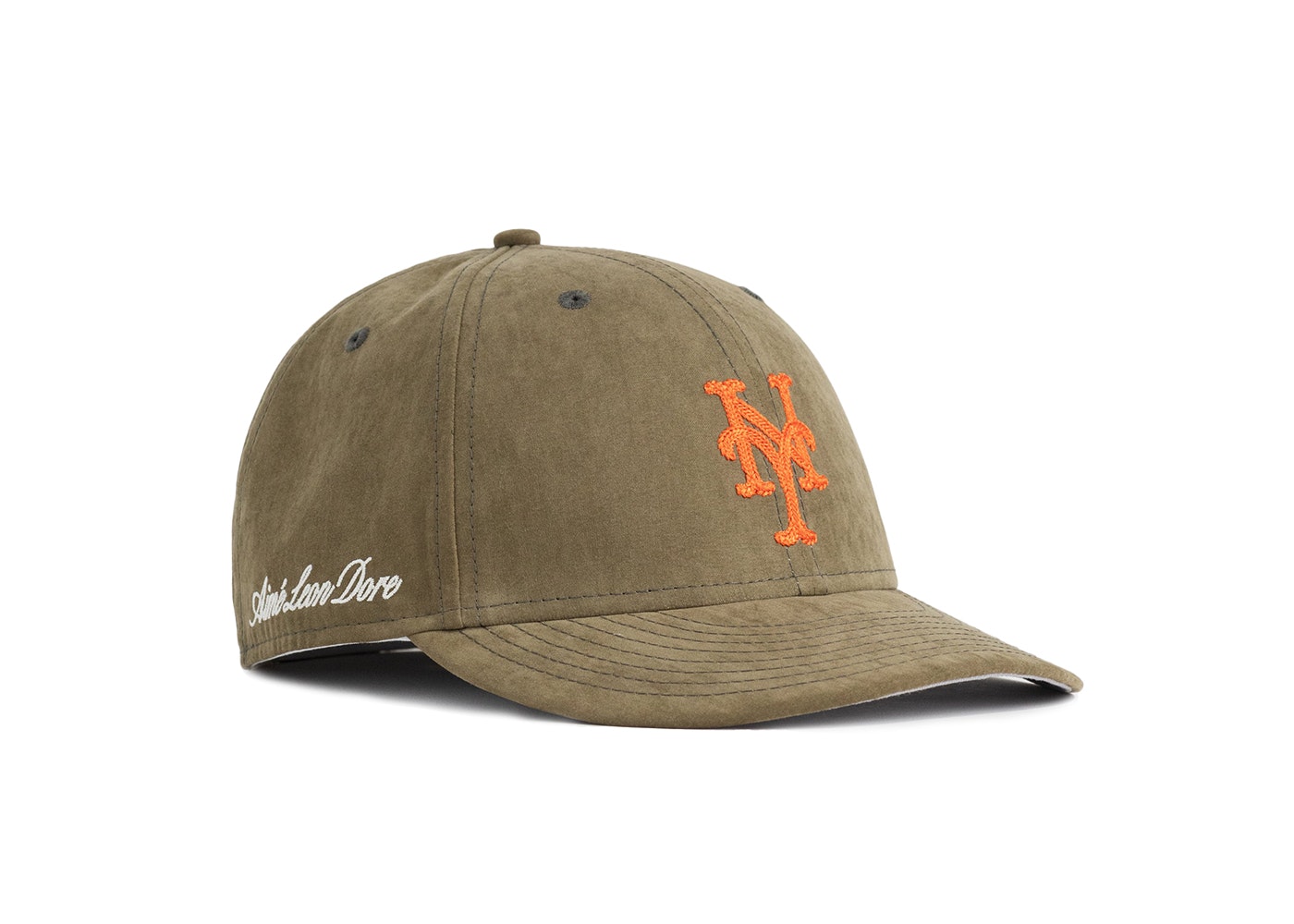 SASOM | accessories Aime Leon Dore x New Era Brushed Nylon Mets (2021) Hat  Olive Check the latest price now!