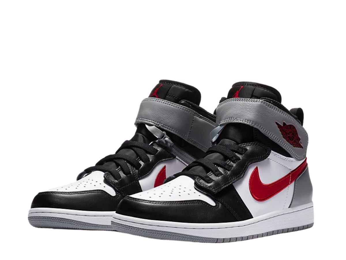 Air jordan 1 mid store black particle grey gym red