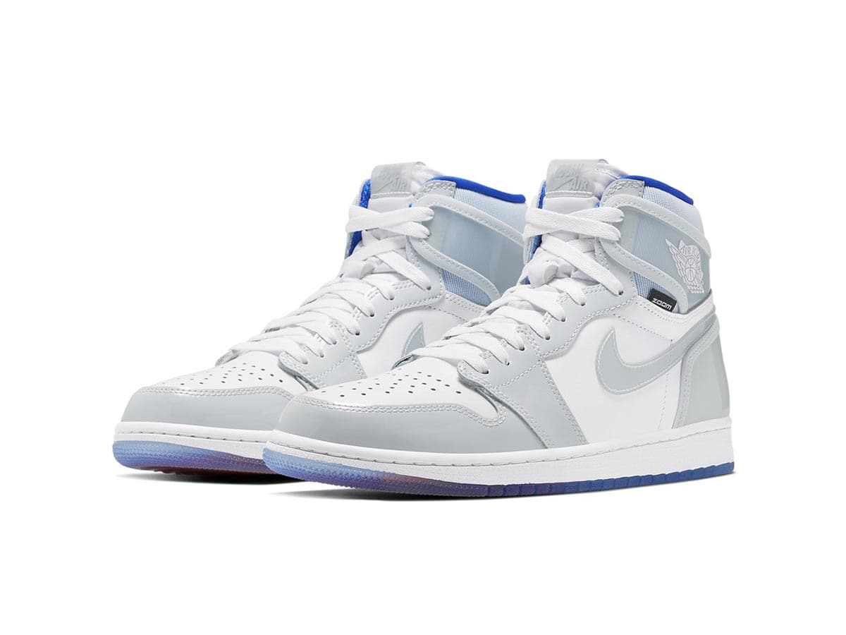 jordan retro 1 high zoom white racer blue