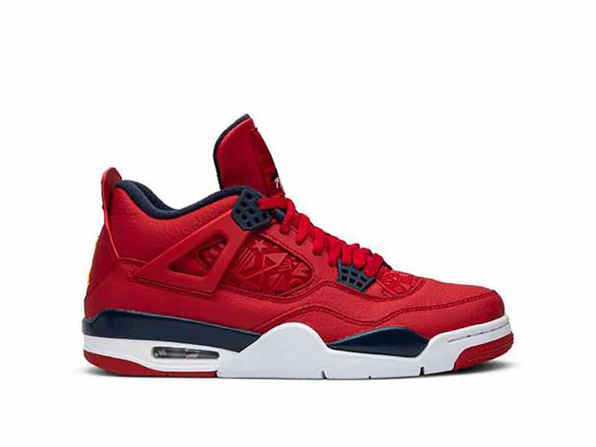 Jordan 4 retro sale fiba gym red