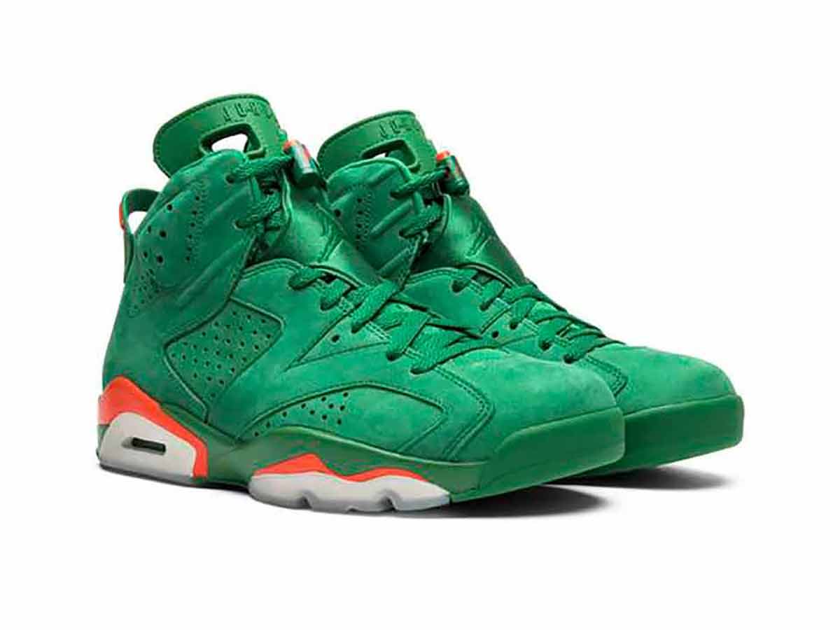 Air jordan store 6 green suede