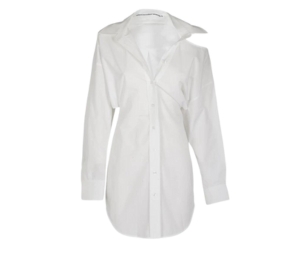 Buy Alexander Wang Cut-Out Shirt Dress White (W) at Sasom – Authentic and Ready to Ship