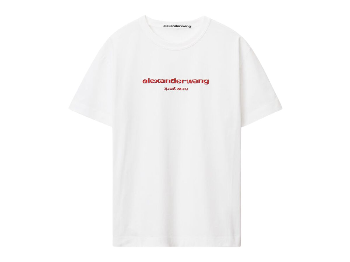 Alexander Wang White Twist Front Shirt Alexander Wang