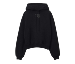 Buy Alexander Wang Puff Logo Hoodie In Structured Terry Black (W) at Sasom – Authentic and Ready to Ship