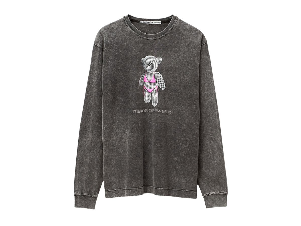 SASOM  เสื้อผ้า Alexander Wang Teddy Bear Graphic T-Shirt In