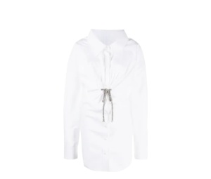 Buy Alexander Wang Twist-front Shirt Mini Dress White (Women's) at Sasom – Authentic and Ready to Ship
