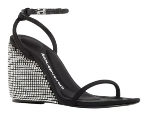 Buy Alexander Wang Dahlia Crystal Embellished Wedge Sandal Black (Women's) at Sasom – Authentic and Ready to Ship