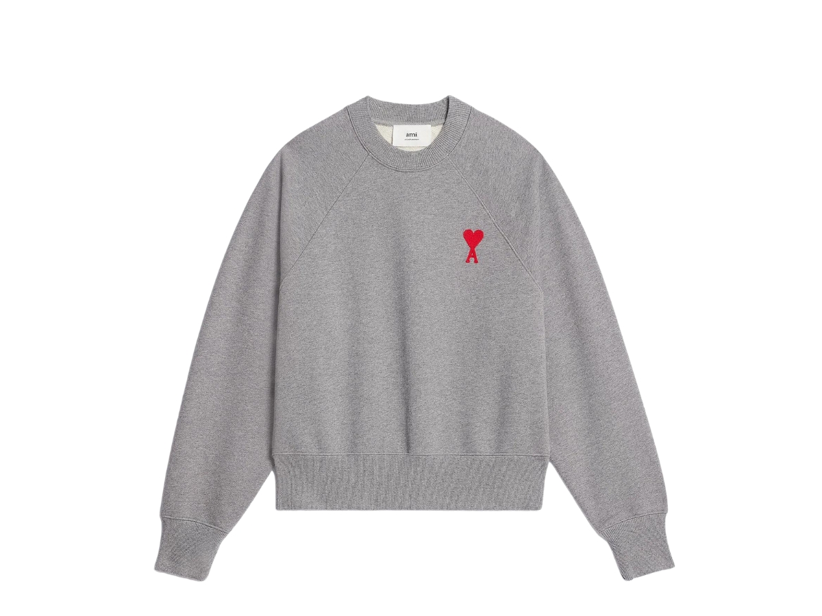 Ami De Coeur Crewneck Sweatshirt Heather Grey | ของแท้