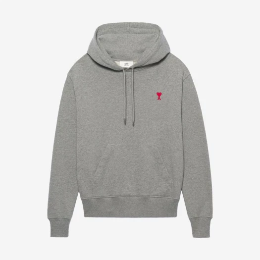 AMI ★ de Coeur Hood Sweatshirt Heather Grey Buy AMI de Coeur Hood Sweatshirt Heather Grey | SASOM