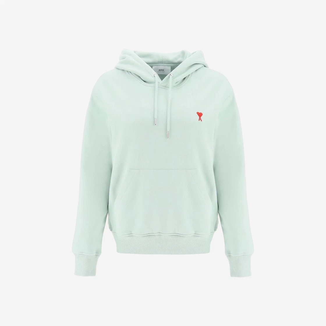 ★【AMI PARIS】★de Coeur Hood Sweatshir.t Pale Green★ Buy AMI de Coeur Hood Sweatshirt Pale Green | SASOM