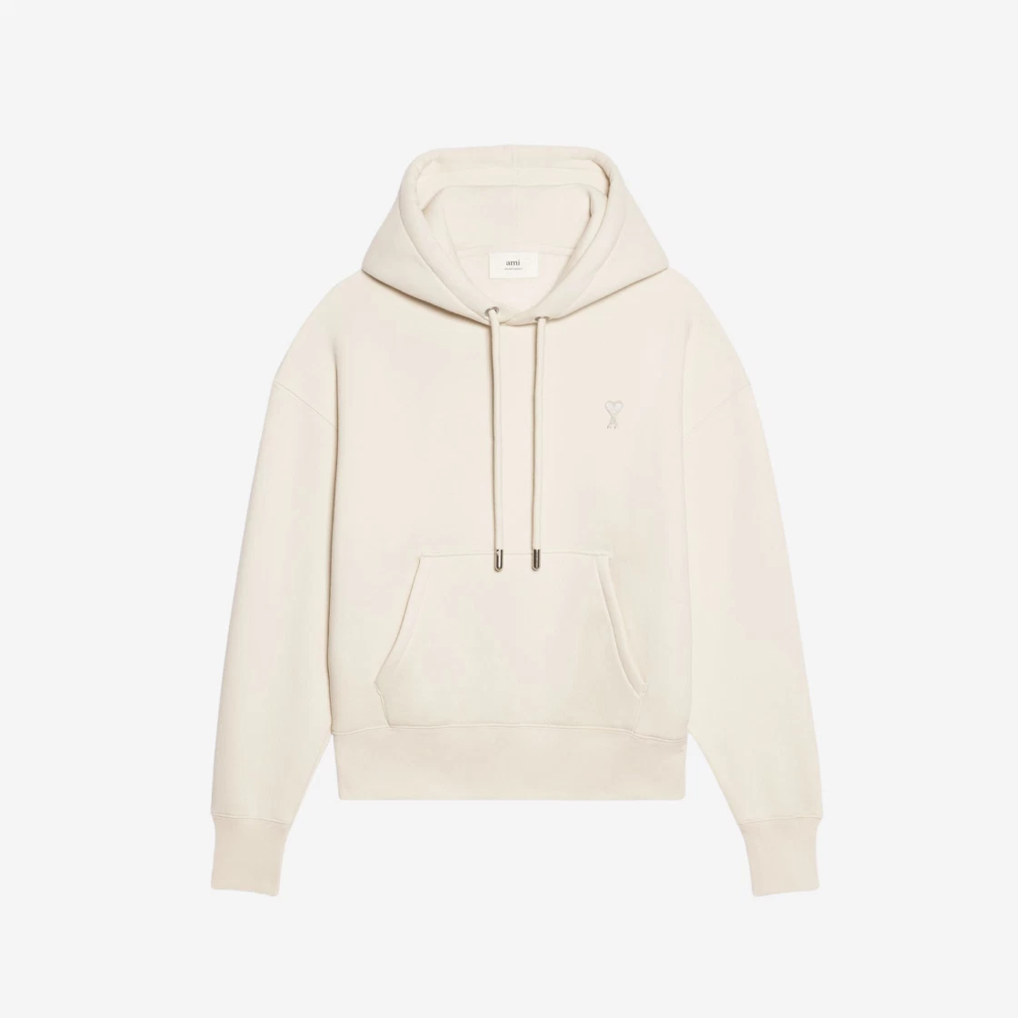 ★関税込★アミ★AMI★de Coeur Tone-On-Tone Hoodie Off White AMI de Coeur Hoodie Off White Shop Authentic at SASOM
