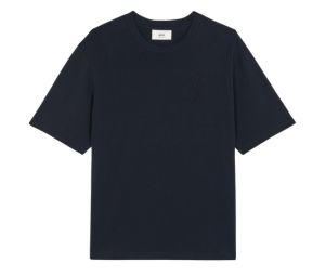 Buy Ami De Coeur T-Shirt In Organic Cotton Jersey Navy at Sasom – Authentic and Ready to Ship