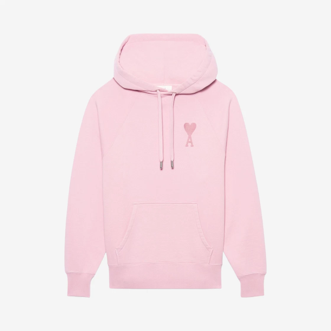 SASOM | apparel AMI de Coeur Tone-On-Tone Hoodie Pale Pink Check the ...