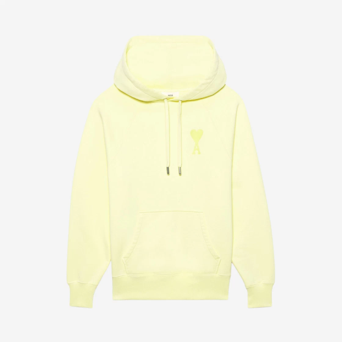 ★関税込★アミ★AMI★de Coeur Tone-On-Tone Hoodie Off White AMI Paris: Off-White Ami de Cœur Hoodie | SSENSE