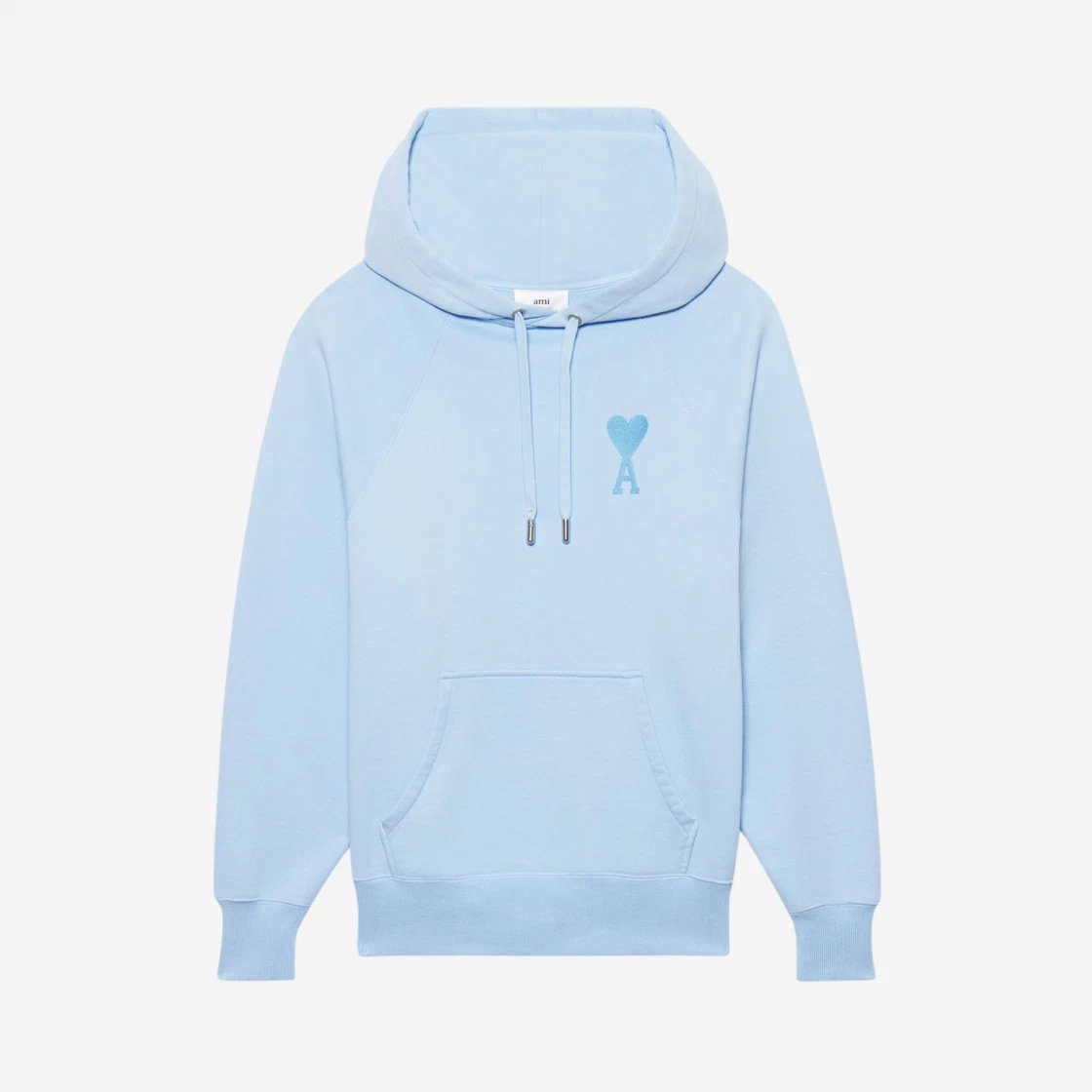 【AMI PARIS】★de Coeur Tone-On-Tone Sweatshir.t Sky Blue AMI Men's Tonal De Coeur Sweatshirt - Sky Blue - S | Coggles