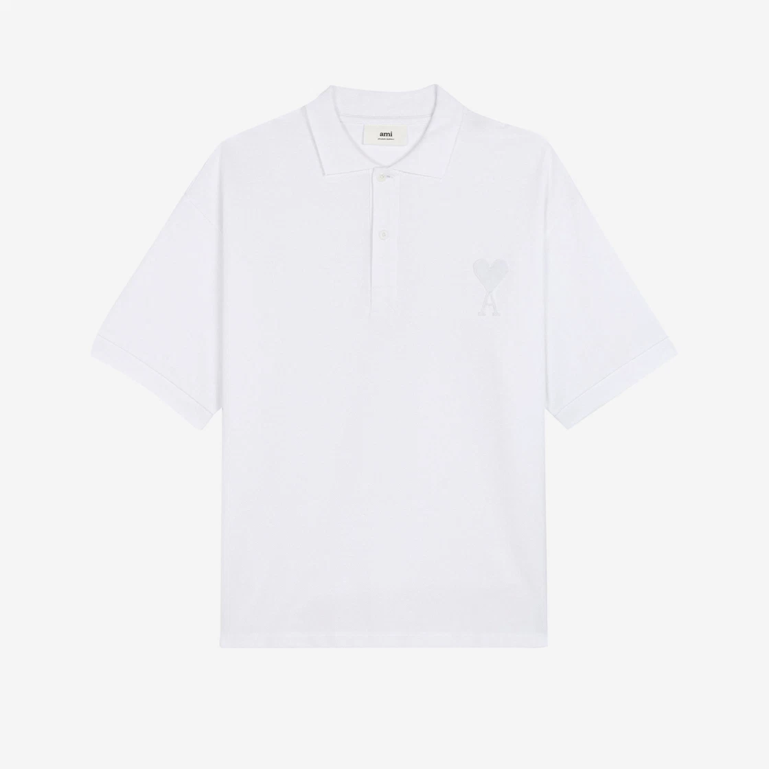 https://d2cva83hdk3bwc.cloudfront.net/ami-de-coeur-tone-on-tone-polo-shirt-white-2.jpg