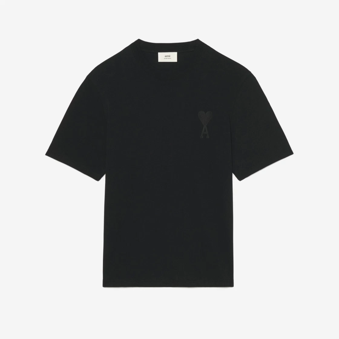 AMI de Coeur Tone-On-Tone T-Shirt Black Noir - 22SS