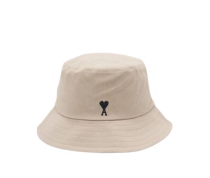 Buy Ami Paris De Coeur Bucket Hat Neutrals at Sasom – Authentic and Ready to Ship