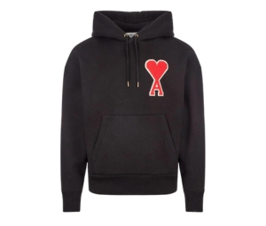 Buy Ami Hoodie Large Logo Black at Sasom – Authentic and Ready to Ship