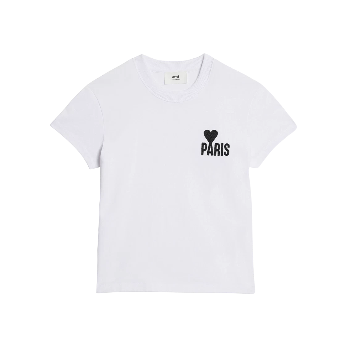 AMI Paris de Coeur T-Shirt White Shop Authentic at SASOM