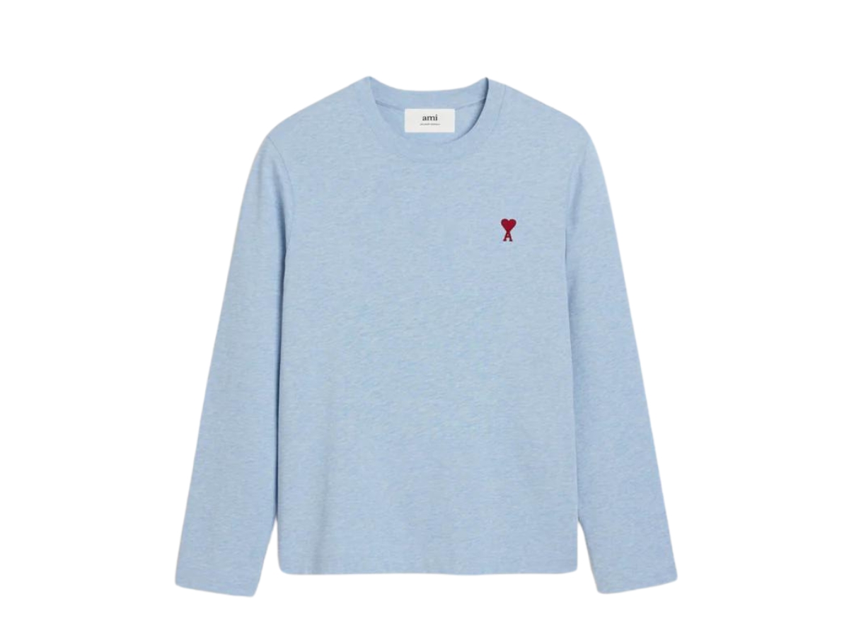 Ami Paris Long Sleeve Ami Alexandre Mattiussi T-Shirt In