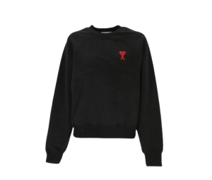 Ami Paris Tonal ADC Sweatshirt Black Red