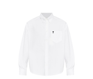 Buy Ami Paris De Coeur Boxy Shirt White at Sasom – Authentic and Ready to Ship