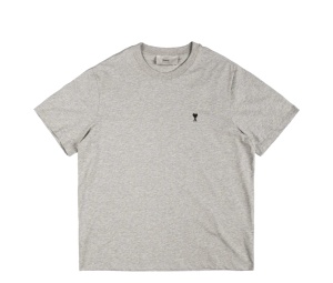 Buy Ami Paris Ami De Coeur T-shirt Grey at Sasom – Authentic and Ready to Ship