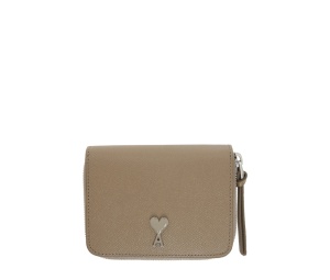 Buy Ami Paris De Cœur Wallet Taupe at Sasom – Authentic and Ready to Ship