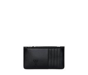 ★【AMI PARIS】★de Coeur Velcro Walle.t in Nylon Black★ Buy AMI de Coeur Velcro Wallet in Nylon Black | SASOM