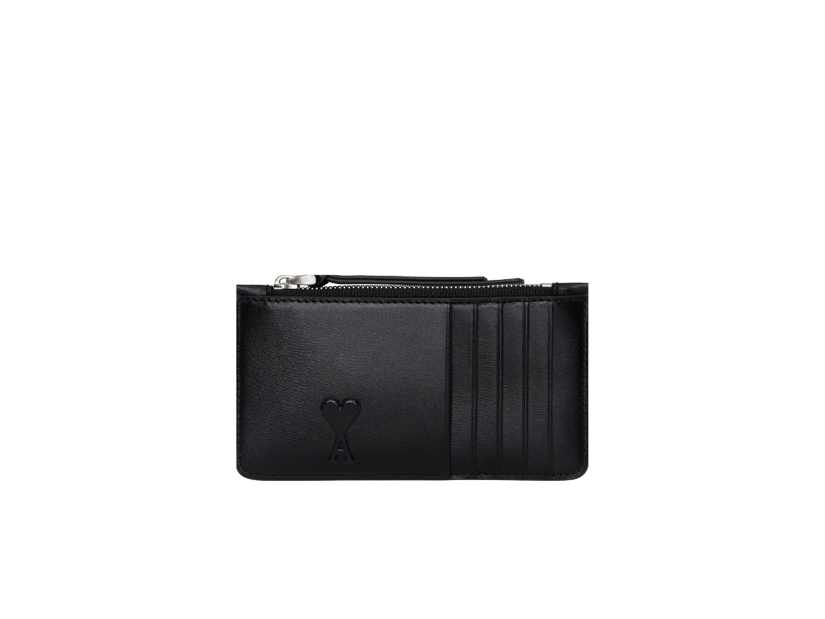 [AMI] Paris Paris Zip-Up Card Holder - Black ☆送料込☆ Designer Card Holders | AMI PARIS US