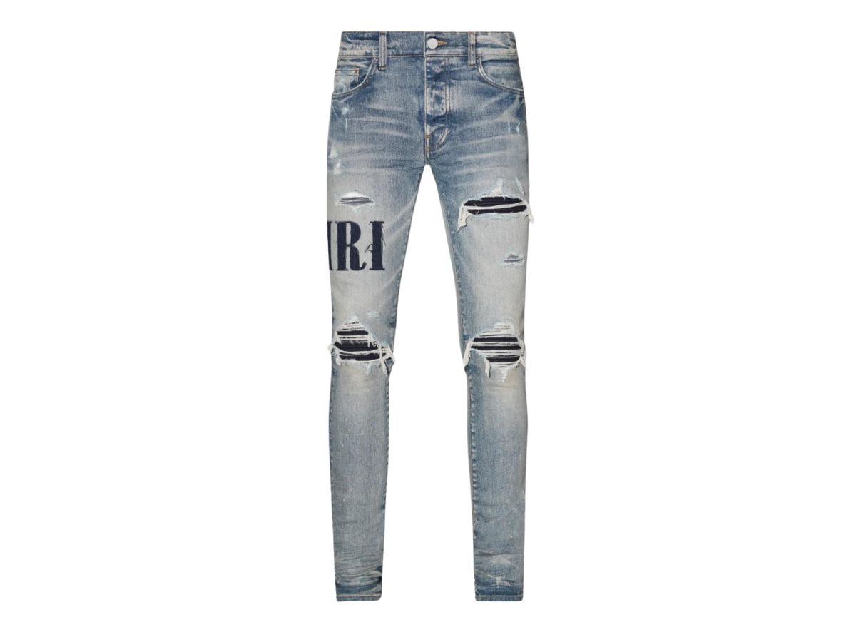 Amiri Denim Applique Logo Jean Clay Indigo (FW22)