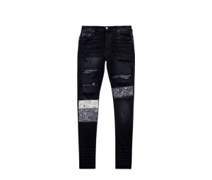 Buy AMIRI Bandana Art Patch Jeans Denim at Sasom – Authentic and Ready to Ship