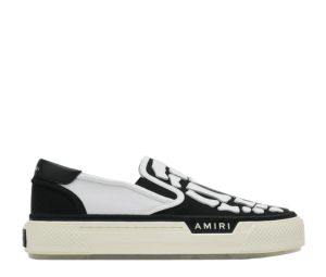Amiri Skel Top Slip On Black And White