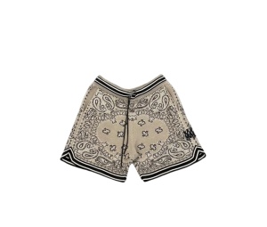Buy AMIRI Bandana Shorts Tan at Sasom – Authentic and Ready to Ship
