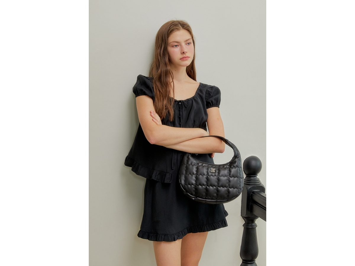 ★ANOETIC★ ANC QUILTING TOTE BAG_SILVER Designer fashion, Seoul-fully created | W Concept