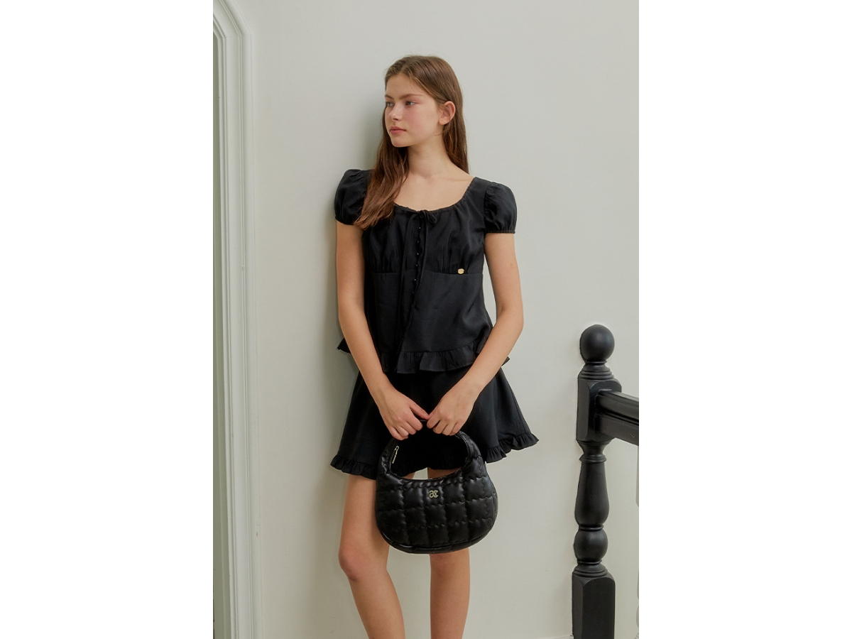 ★ANOETIC★ ANC QUILTING TOTE BAG_BLACK Anoetic ANC Quilting Tote Bag Black Shop Authentic at SASOM