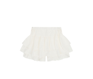 Anoetic Frill Chiffon Skirt White