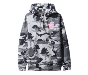 Anti Social Social Club Blocked Siberia Camo Hoodie Black